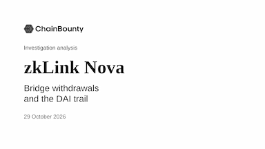 zkLink Nova: Tracing the Ethereum Withdrawal