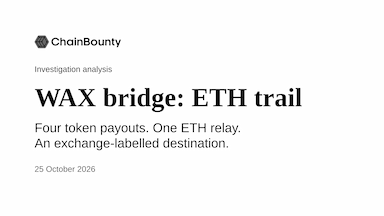 WAX bridge: following the Ethereum trail