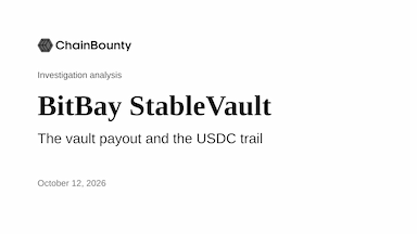 BitBay StableVault: The vault payout and the USDC trail