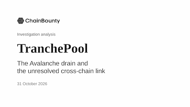TranchePool: the Avalanche drain and the unresolved cross-chain link