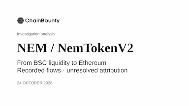 NEM token exploit: tracing the BSC-to-Ethereum trail