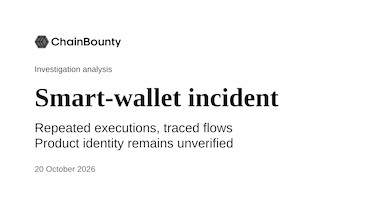 Smart-wallet incident: Repeated calls and commingled ETH