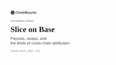 Slice on Base: the payout, the swap, and the limits of the onward trail